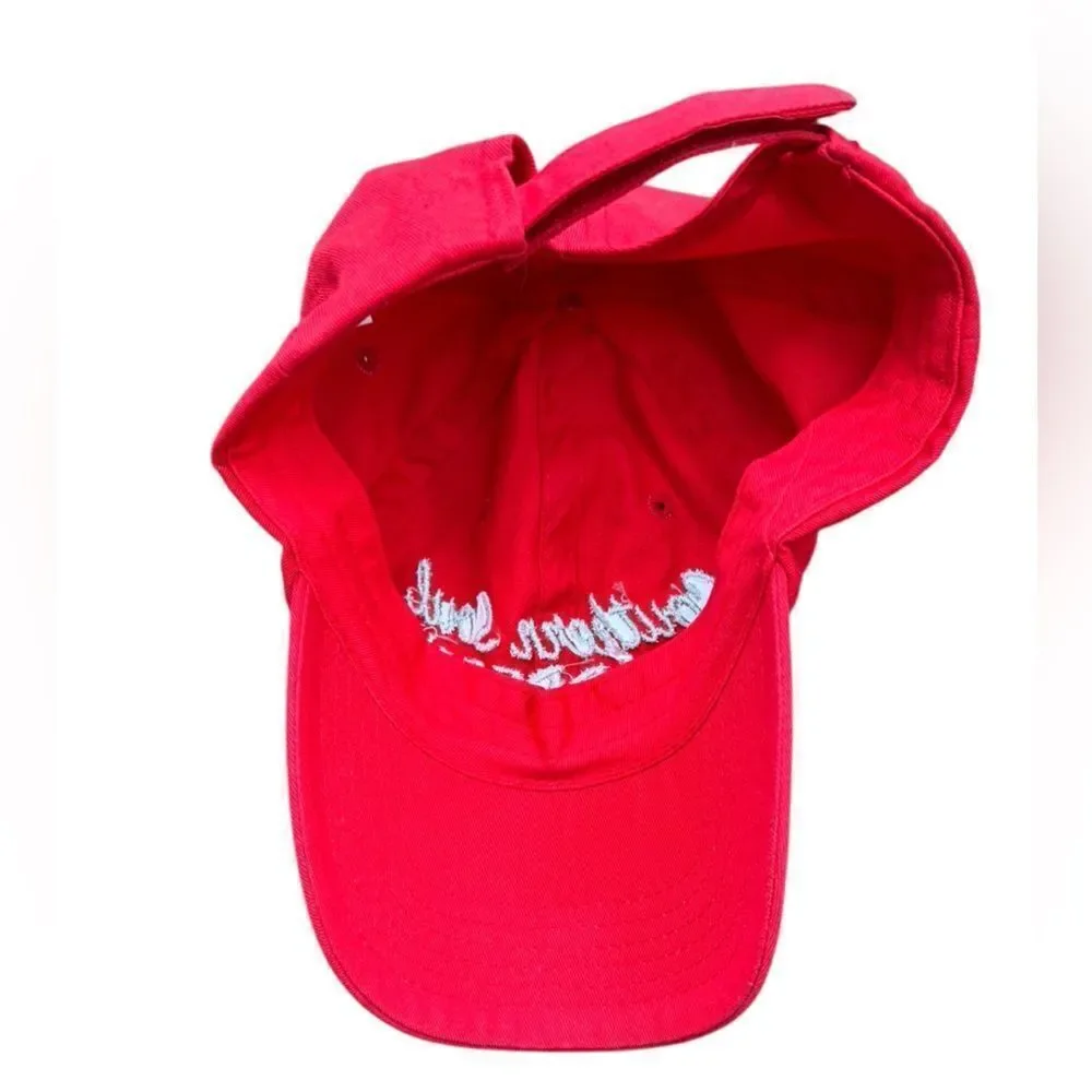 Souther Soul Barbeque St. Simon's Island Georgia Baseball Hat in Red